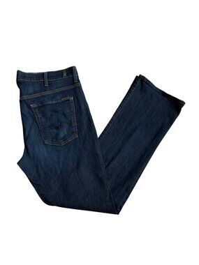 7 For All Mankind Mens Jeans Size 38 x 33 Carsen Stretch Straight Mid Rise Dark